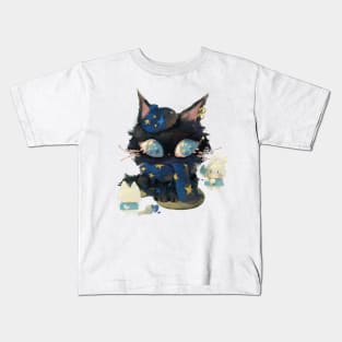 Milky Way Cat Kids T-Shirt